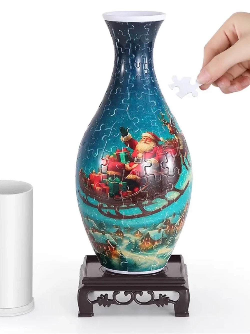 Santa moon Puzzle Vase 160-Piece